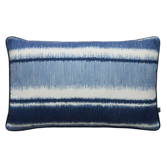 Ikat Stripe Blue Cushion