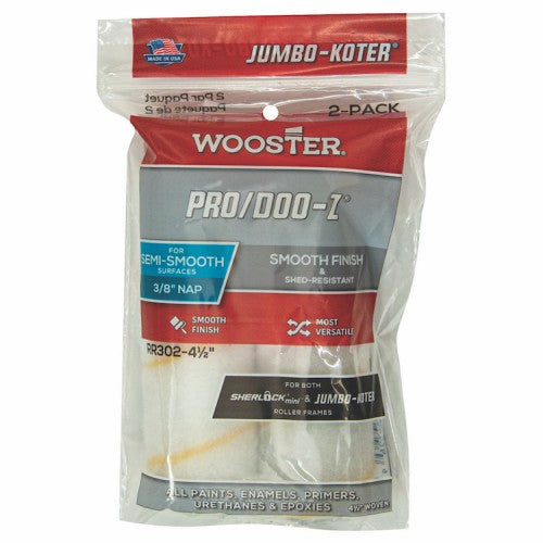 Wooster Jumbo Koter Pro/Doo-Z 4.5" Mini Rollers Twin Pack