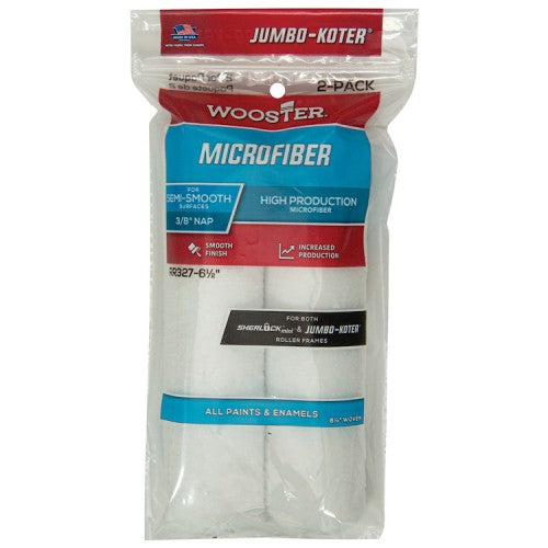 Wooster Jumbo Koter Microfiber 6.5" Mini Rollers Twin Pack