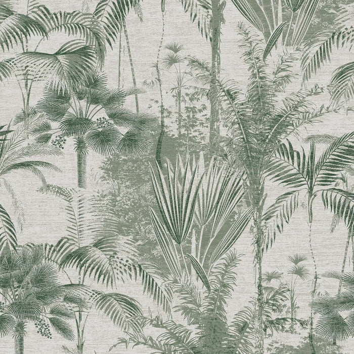 Jungle Texture Green Wallpaper