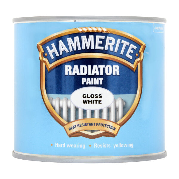 Hammerite 500ml Radiator Enamel Gloss White