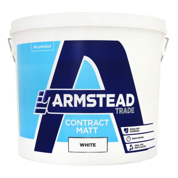 Armstead Trade Brilliant White Contract Matt 10ltr