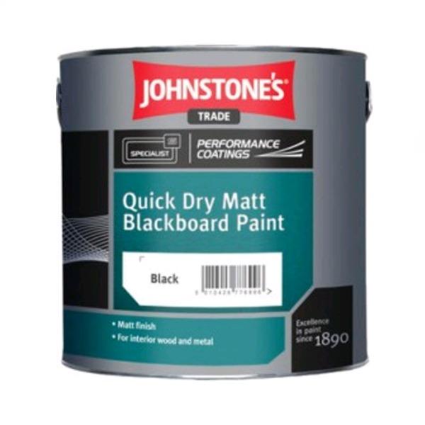 Johnstones Quick Drying Matt Blackboard Paint 2.5lt