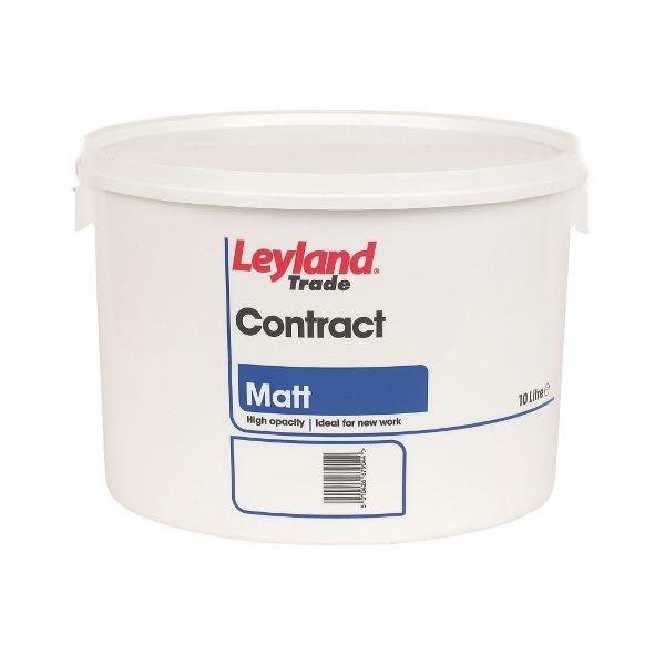 Leylands Contract Matt Emulsion 10lt Brilliant White