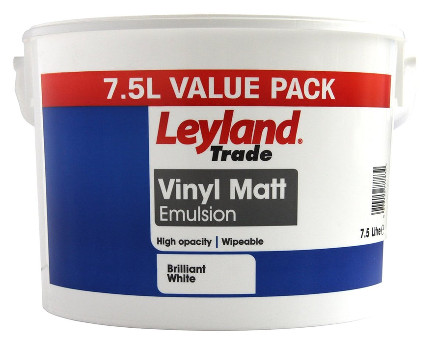 Leyland Brilliant White Vinyl Matt 7.5ltr