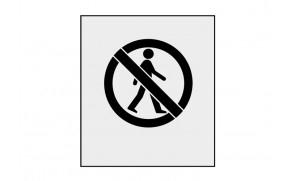 Rustoleum Pedestrians Prohibited Stencils 90x80cm