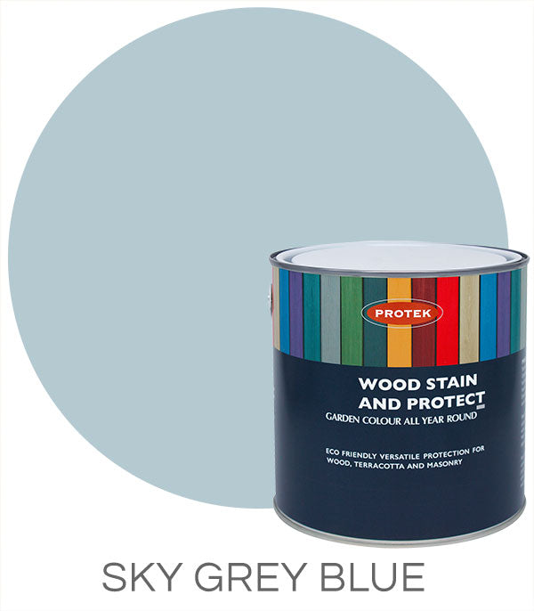 Protek Woodstain & Protect Sky Grey Blue