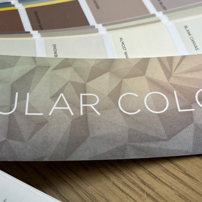 Fleetwood Paint colour card used to announce the paint now being sold at ADS