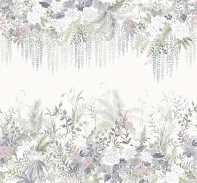 Laura Ashley Linlithgow Mural Wallpaper - 130135FXST - Pale Lavender