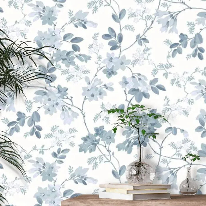 Laura Ashley Yewland Wallpaper - 130107 - Seaspray