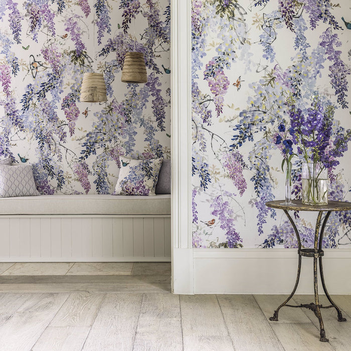 Wisteria Falls Panel B Lilac