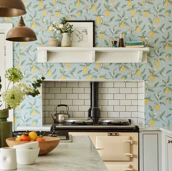 Morris & Co Lemon Tree Wedgewood Wallpaper