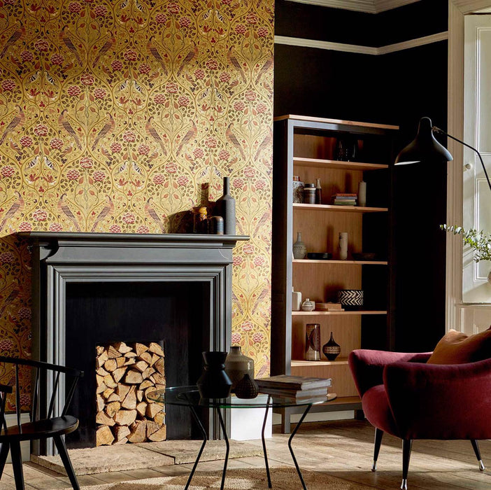 Morris & Co Seasons by May Saffron Wallpaper