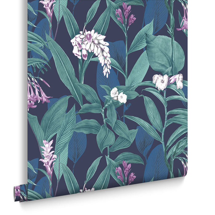 Graham & Brown Botanical Midnight Wallpaper