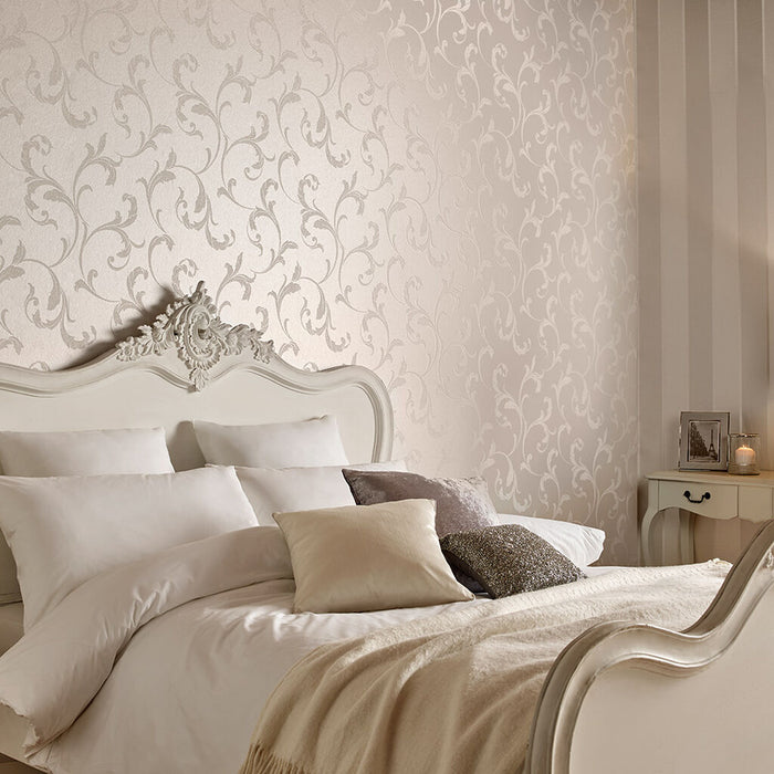 Graham & Brown Baroque Bead Pearl Wallpaper