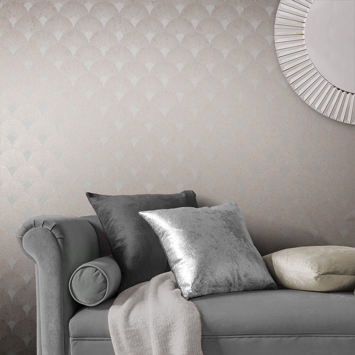 Graham & Brown Fan Rose Gold Wallpaper