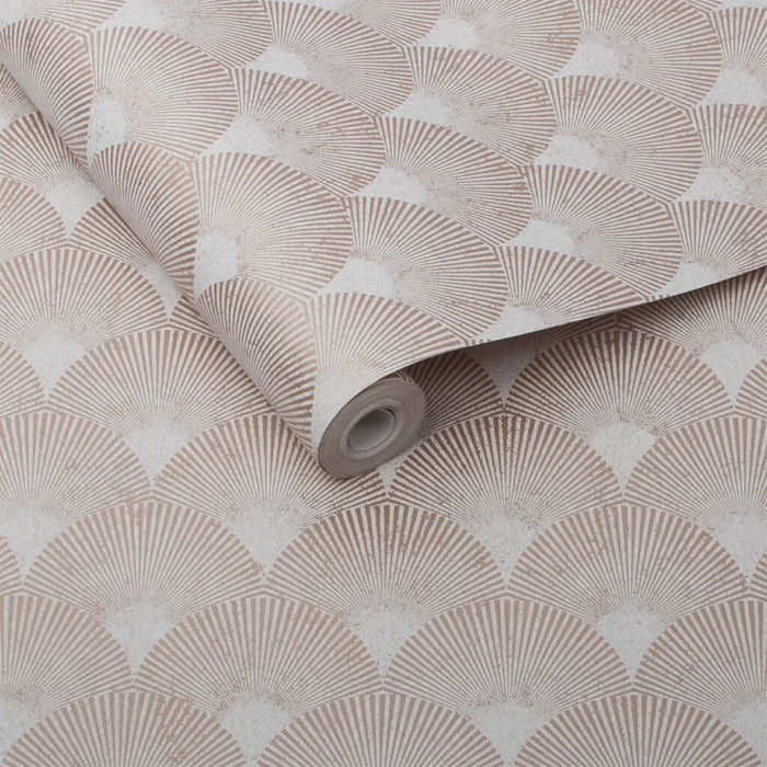 Graham & Brown Fan Rose Gold Wallpaper