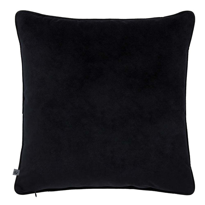Gothic Butterfly Black & Silver Cushion