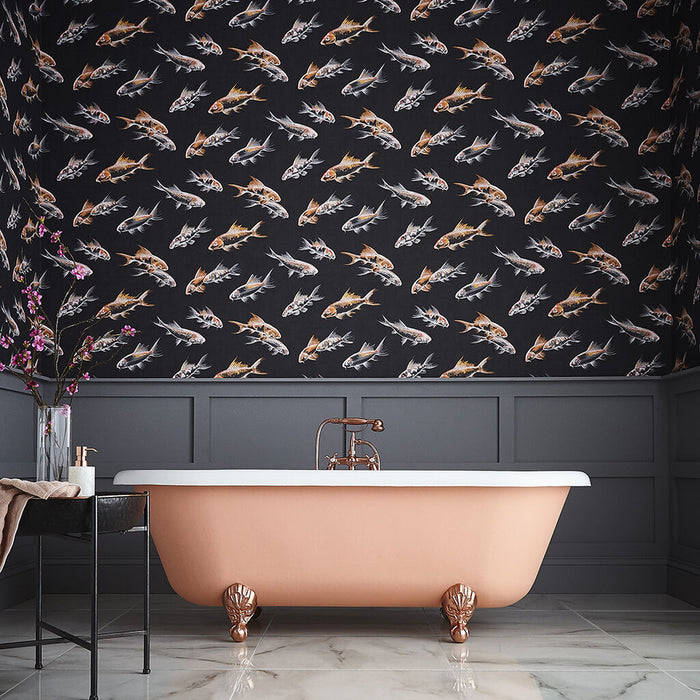 Graham & Brown Flow Wallpaper 105911 Black