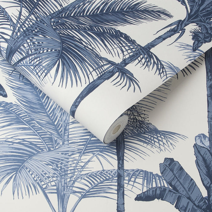 Graham & Brown Jungle Cobalt Wallpaper