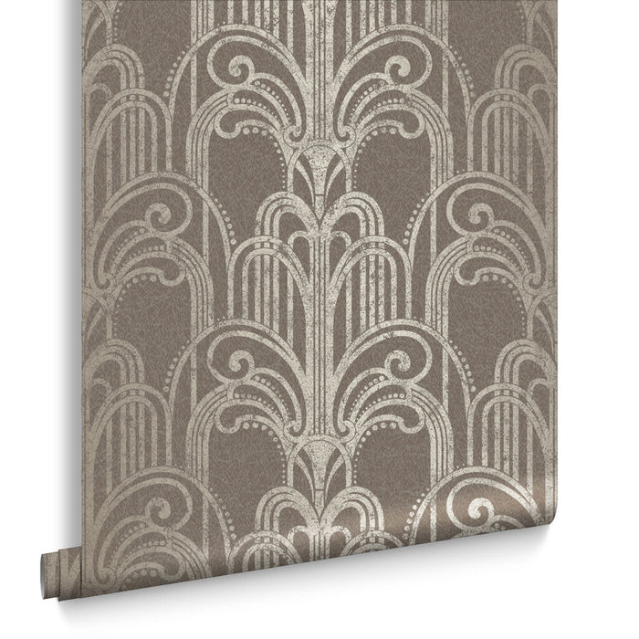 Graham & Brown Art Deco Natural Wallpaper