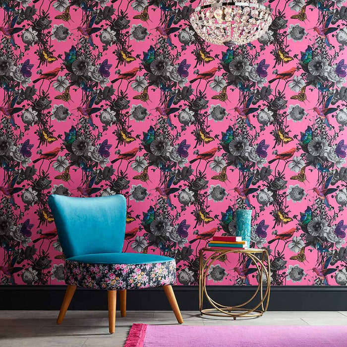 Graham & Brown Jardin Wallpaper 106429 Magenta