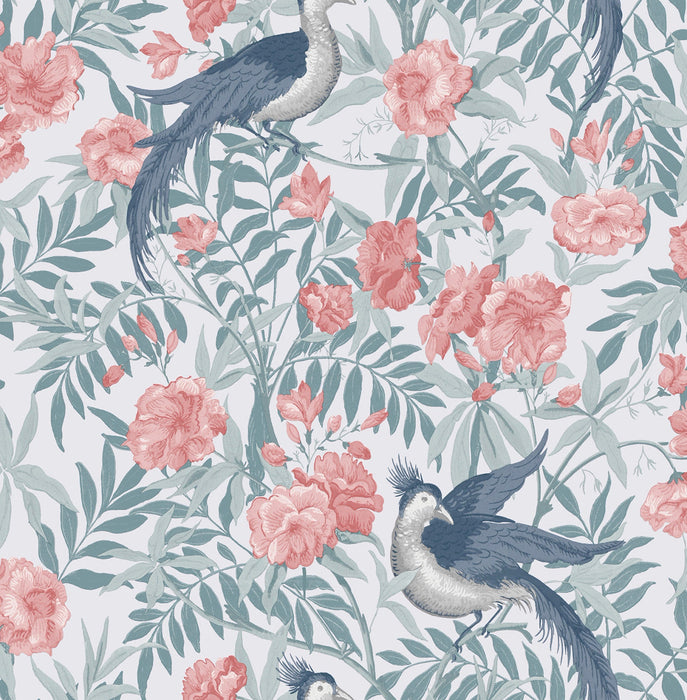 Laura Ashley Wallpaper Osterley 114895 Rosewood