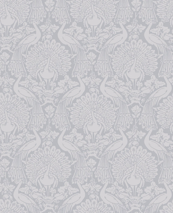 Laura Ashley Peacock Damask 114911 Pale Slate
