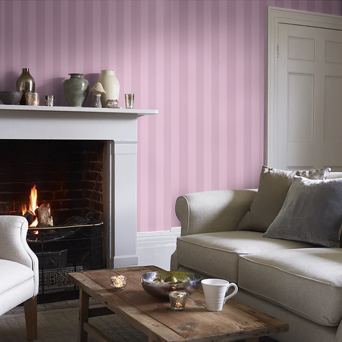 Laura Ashley 118477 Lille Pearlescent Strip - Mulberry Purple