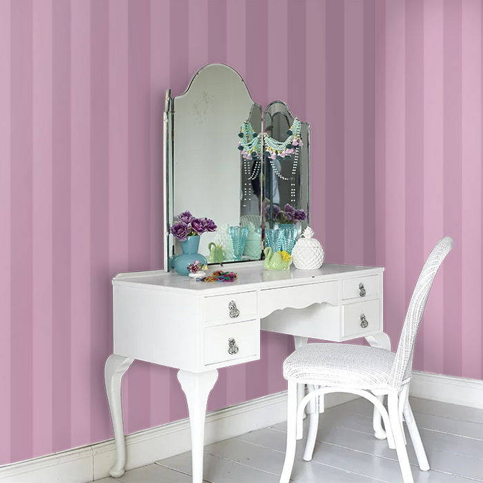 Laura Ashley 118477 Lille Pearlescent Strip - Mulberry Purple