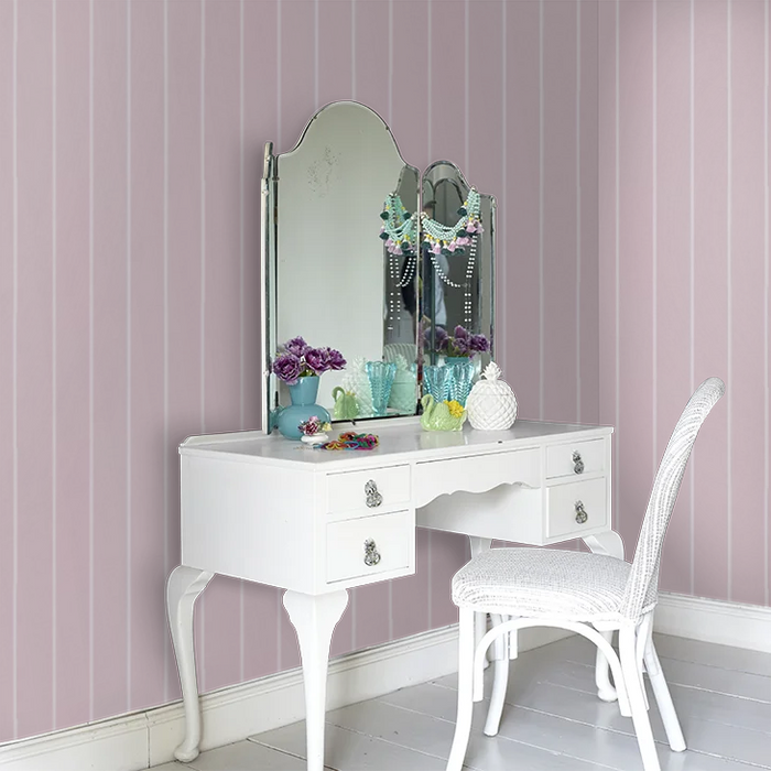 Laura Ashley 118491 Saltram Stripe - Pale Amethyst