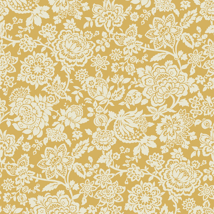 Laura Ashley 121072 Trailing Laurissa Pale Ochre Yellow
