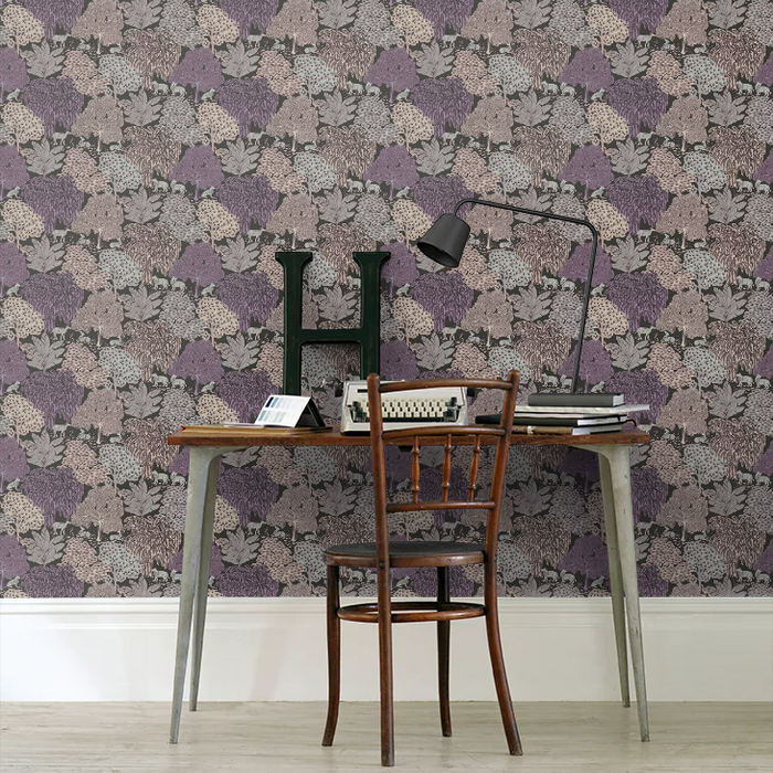 Laura Ashley 121087 Garwood Grove Violet Grey