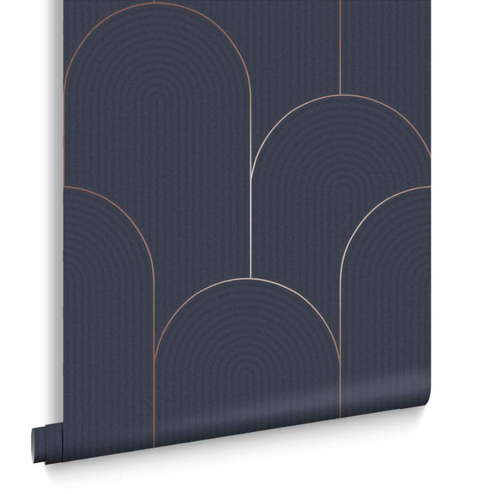 Graham & Brown Lancet Navy Wallpaper