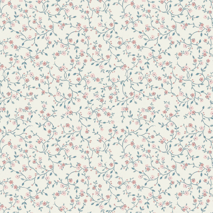 Laura Ashley 122749 Blencow Sprig - Duck Egg