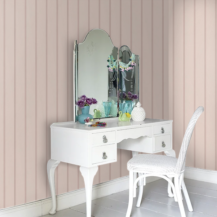 Laura Ashley 122760 Chalford Wood Panelling - Plaster Pink