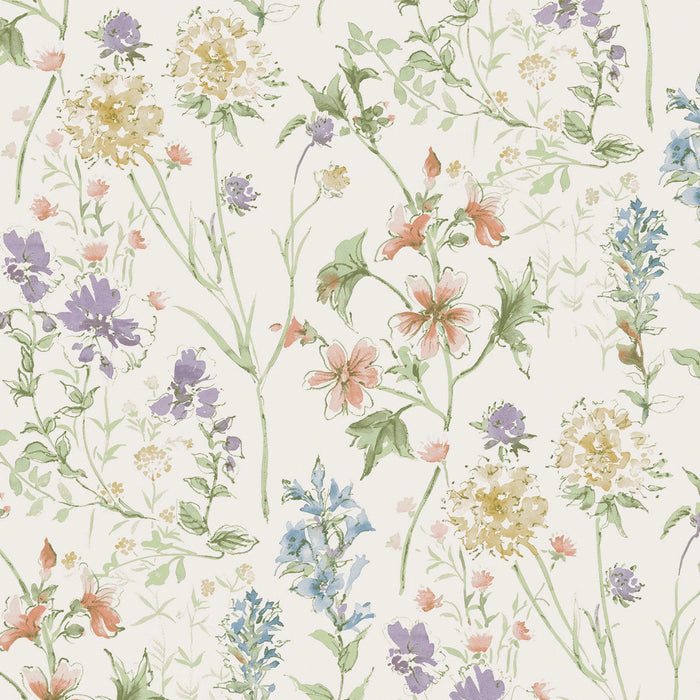 Laura Ashley 122764 Wild Meadow - Chalk Pink