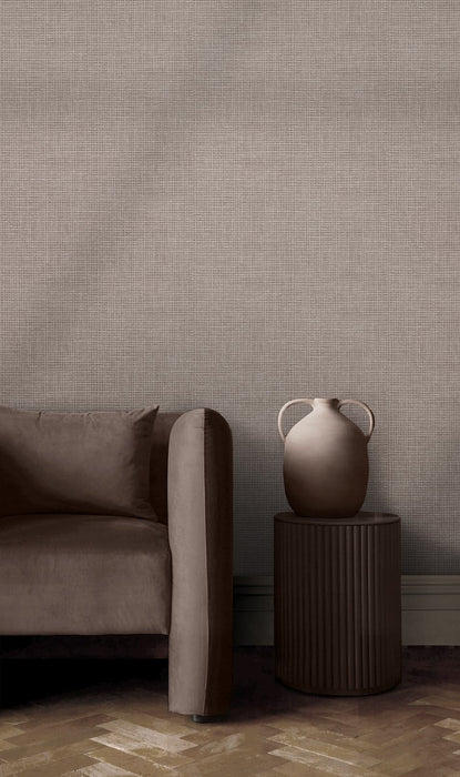 Graham & Brown Rustic Weft Stone Wallpaper