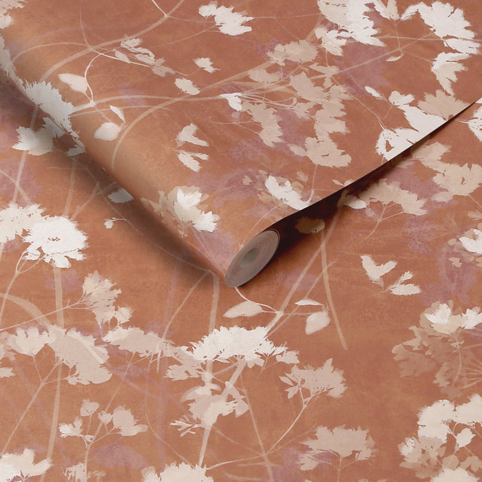 Graham & Brown Flower Press Clay Wallpaper