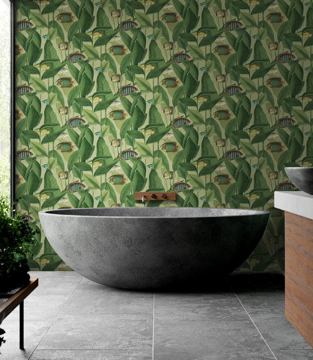 Graham & Brown Aquarium Green Wallpaper