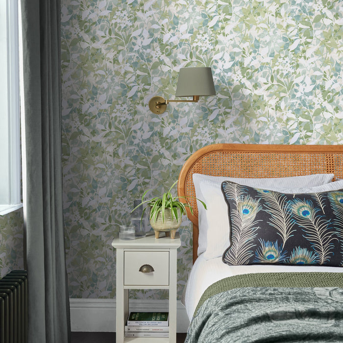 Graham & Brown Fleur Sage Wallpaper