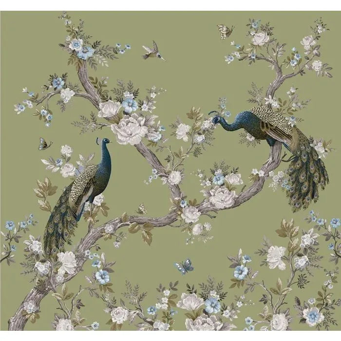Laura Ashley Belvedere Mural Wallpaper - 121739FXST - Hedgerow