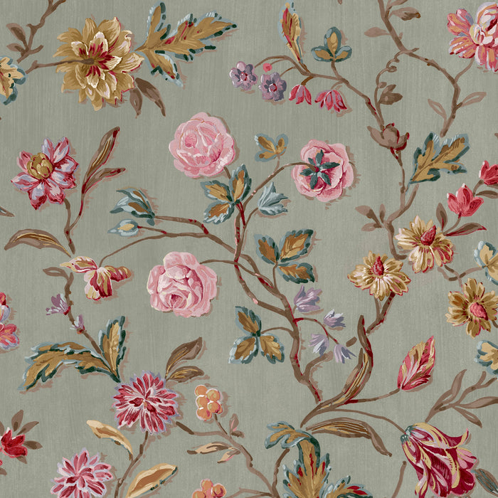 Laura Ashley Lingmell Trail Wallpaper - 143320 - Antique Green