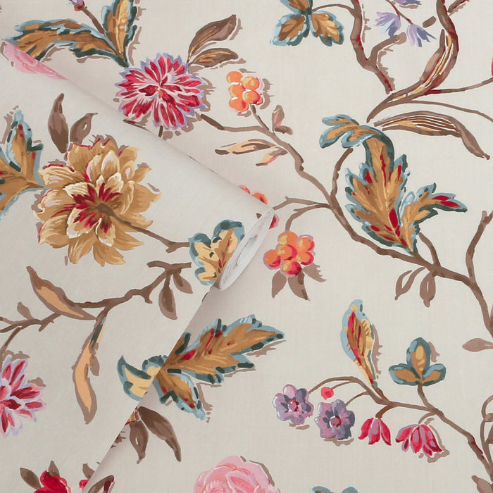 Laura Ashley Lingmell Trail Wallpaper - 143321 - Pale Sable