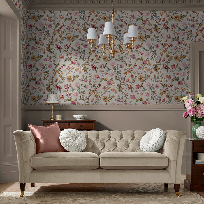 Laura Ashley Lingmell Trail Wallpaper - 143321 - Pale Sable