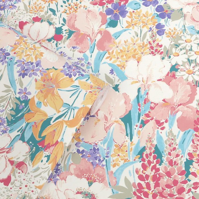 Laura Ashley Everingham Meadow Wallpaper - 143328 - Multi