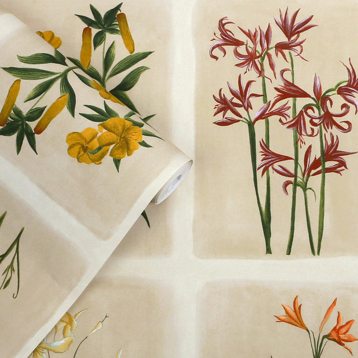 Laura Ashley Pershore Postcards Wallpaper - 143334 - Linen