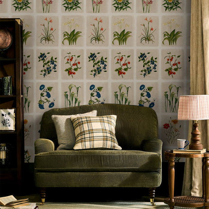 Laura Ashley Pershore Postcards Wallpaper - 143334 - Linen