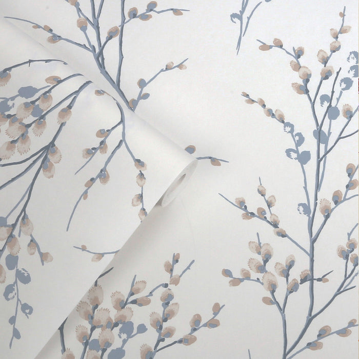 Laura Ashley Pussy Willow Wallpaper - 143337 - Seaspray