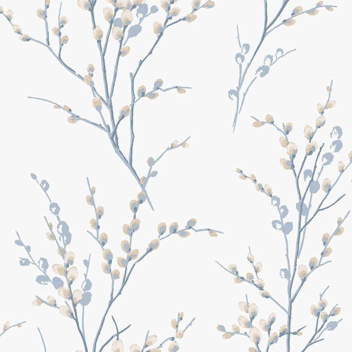 Laura Ashley Pussy Willow Wallpaper - 143337 - Seaspray